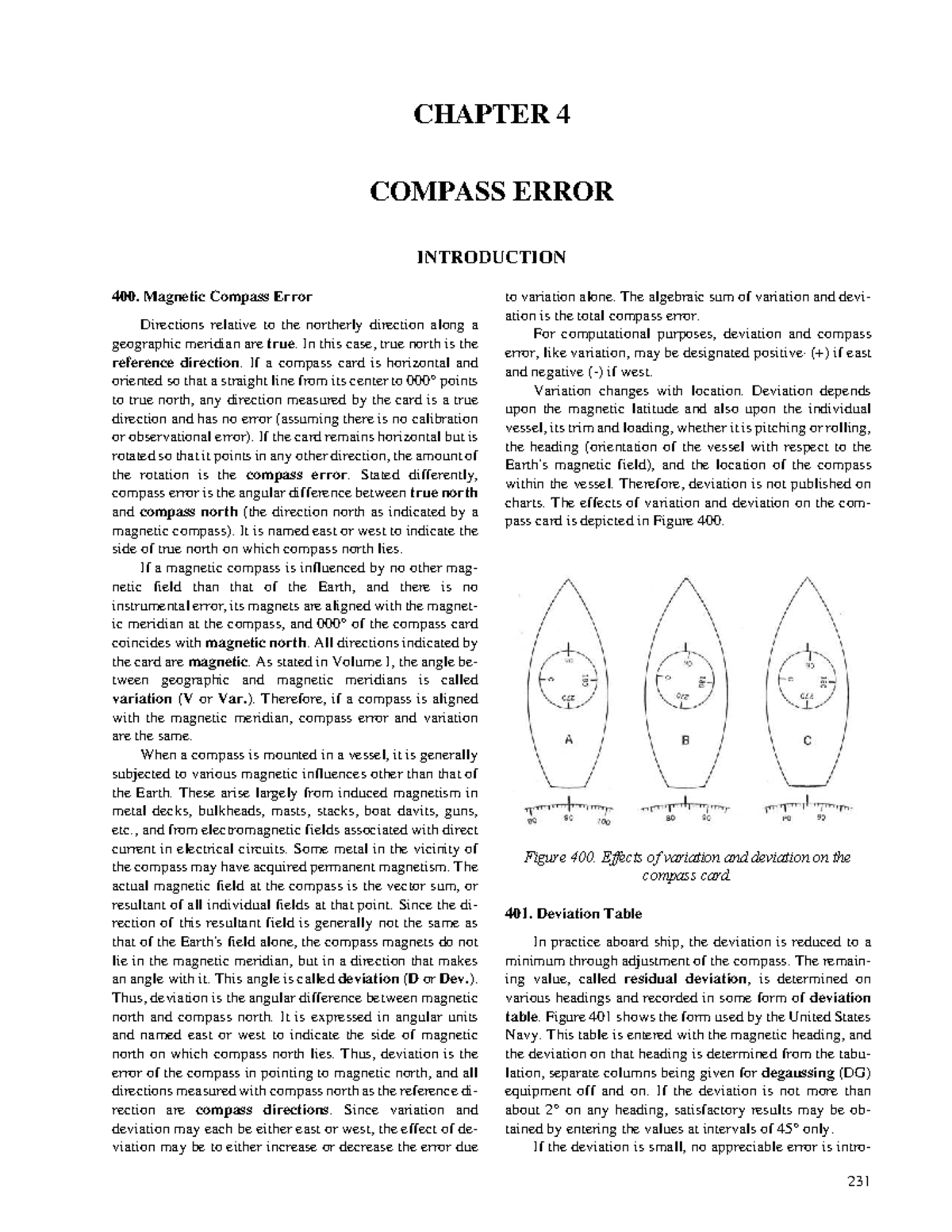 Chapter 4: Understanding Compass Error in Navigation - Studocu