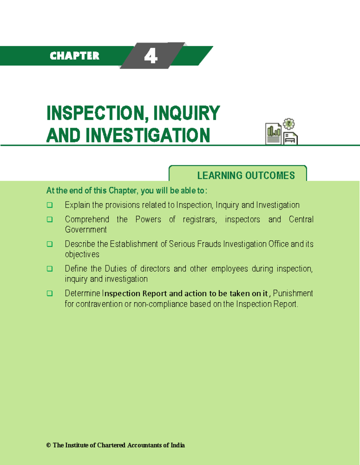 Corporate and Economic Laws: Chapter 4 - Inspection, Inquiry ...