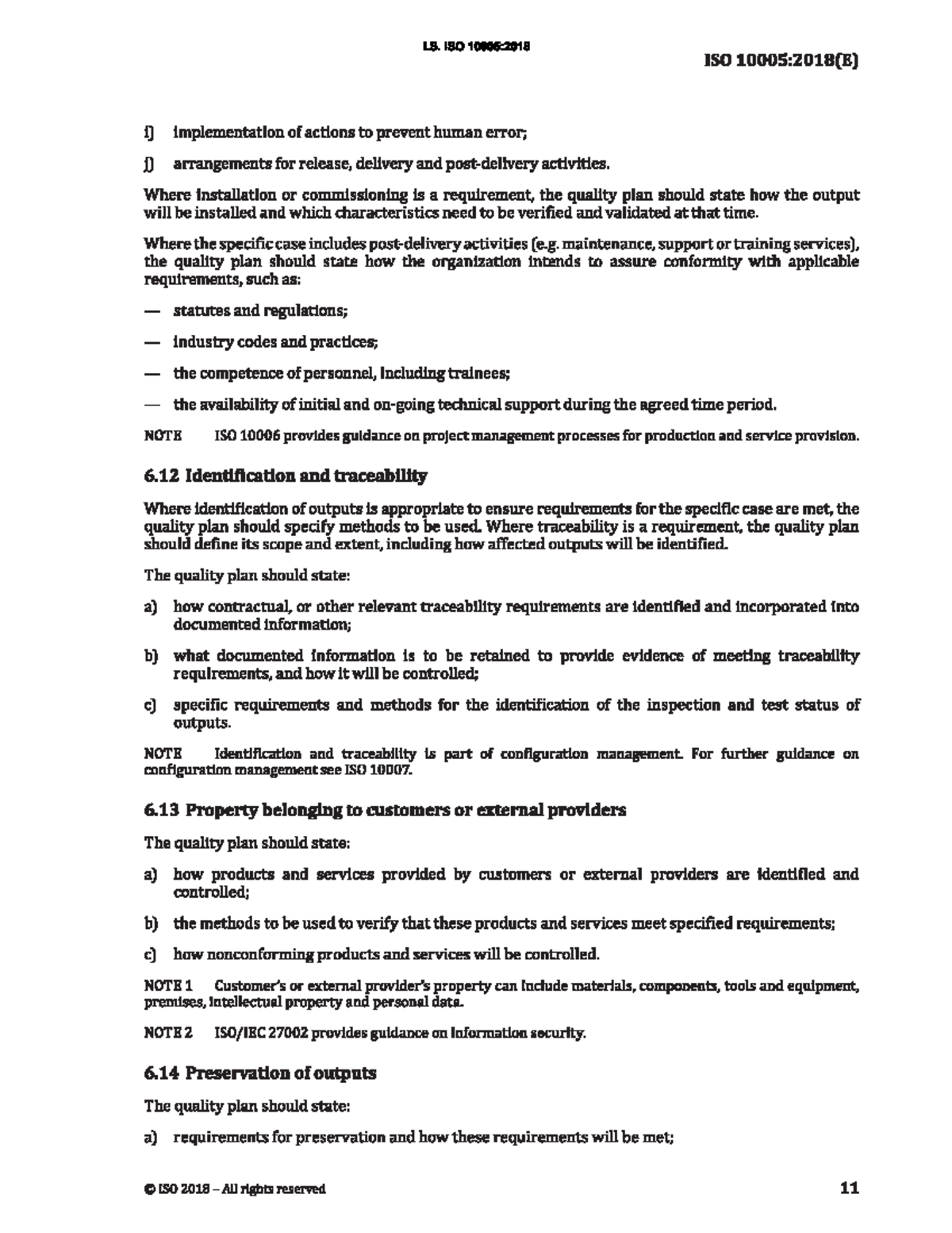 Iso 10005 2018 19 35 Documento Requerido Para Calidad I Iso Iso I