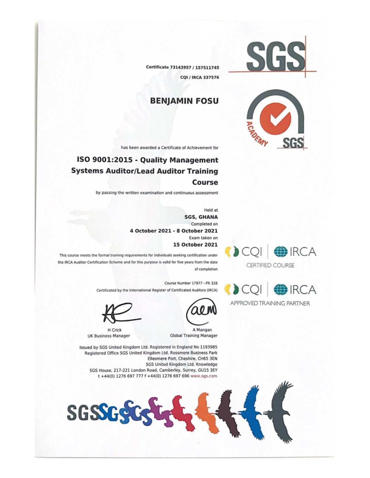 SGS - Degree in Law Certification Course Details - Studocu