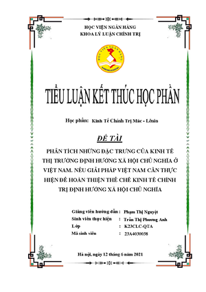 [Solved] phn tch cc c trng ca ch ngha t bn c quyn nh nc - kinh tế chính ...