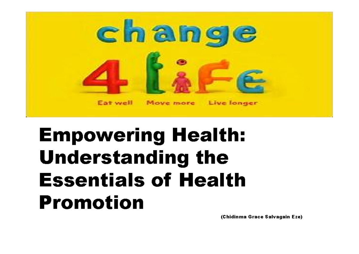 Unit 18: Health Promotion Presentation on Empowering Communities - Studocu
