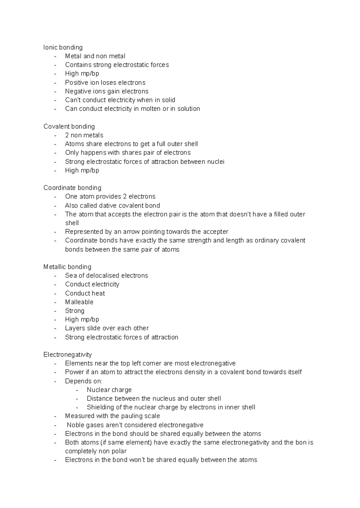 Chemistry 101: Bonding Types and Key Concepts in Ionic, Covalent ...