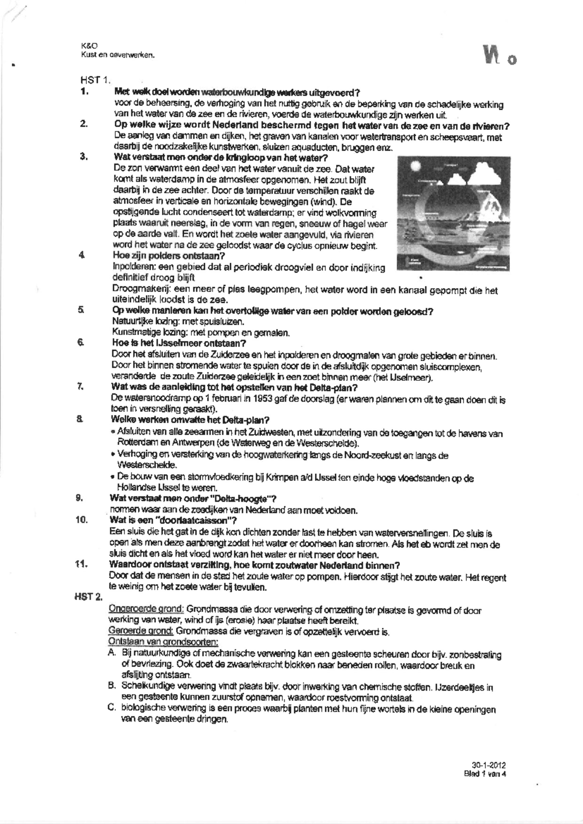 Vragen en Antwoorden Hoofdstukken 1-4 K&O - Studeersnel
