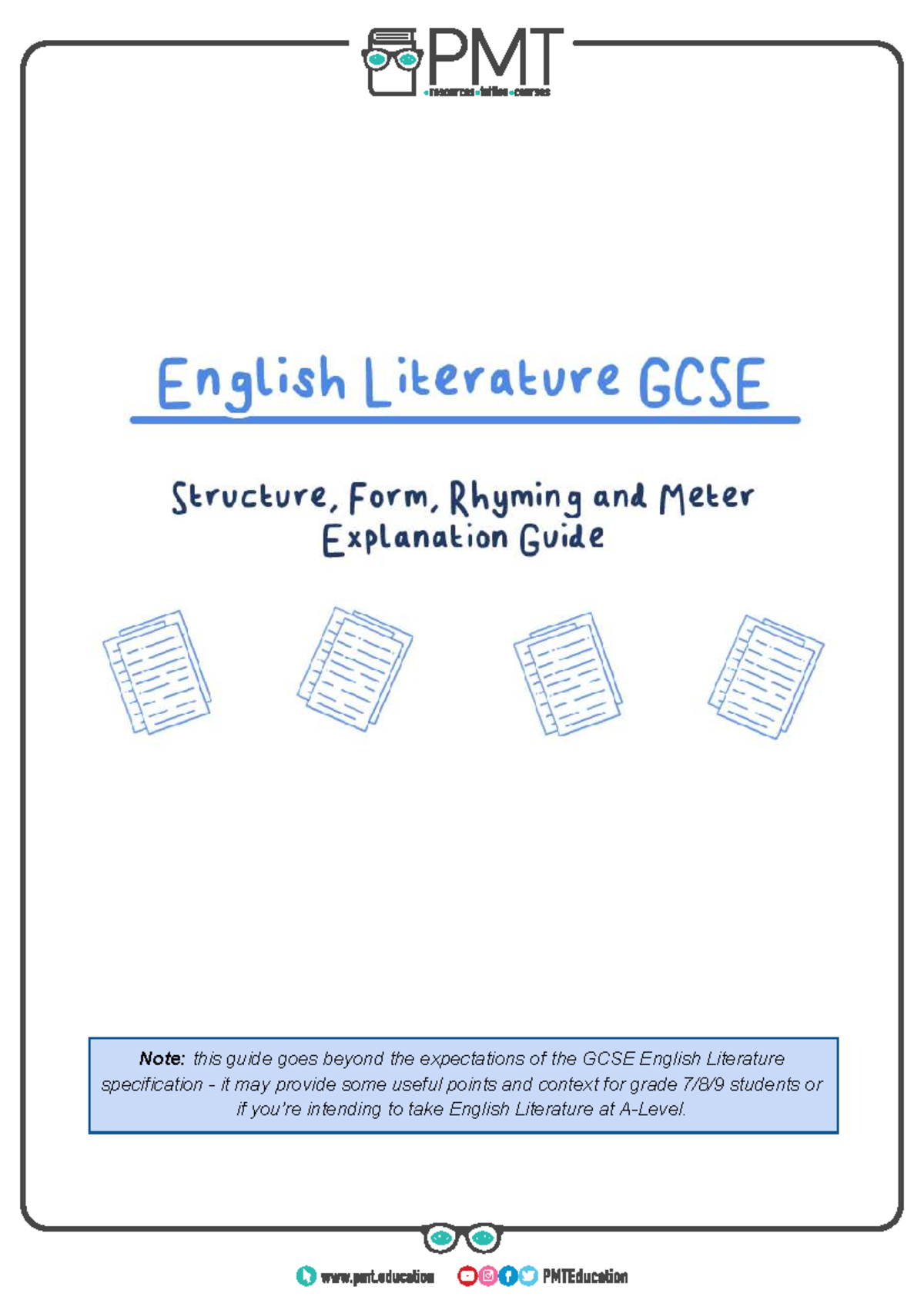 A Guide to Structure, Form, and Meter in GCSE English Literature - Studocu