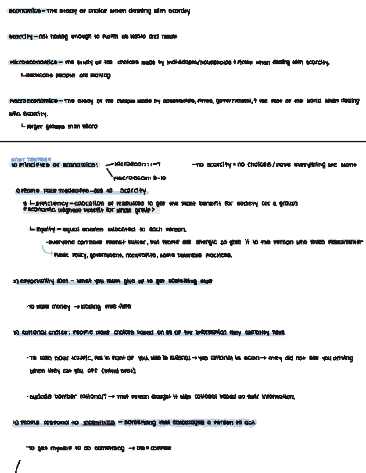 Economics Study Guide: Key Principles and Concepts (ECON 101) - Studocu