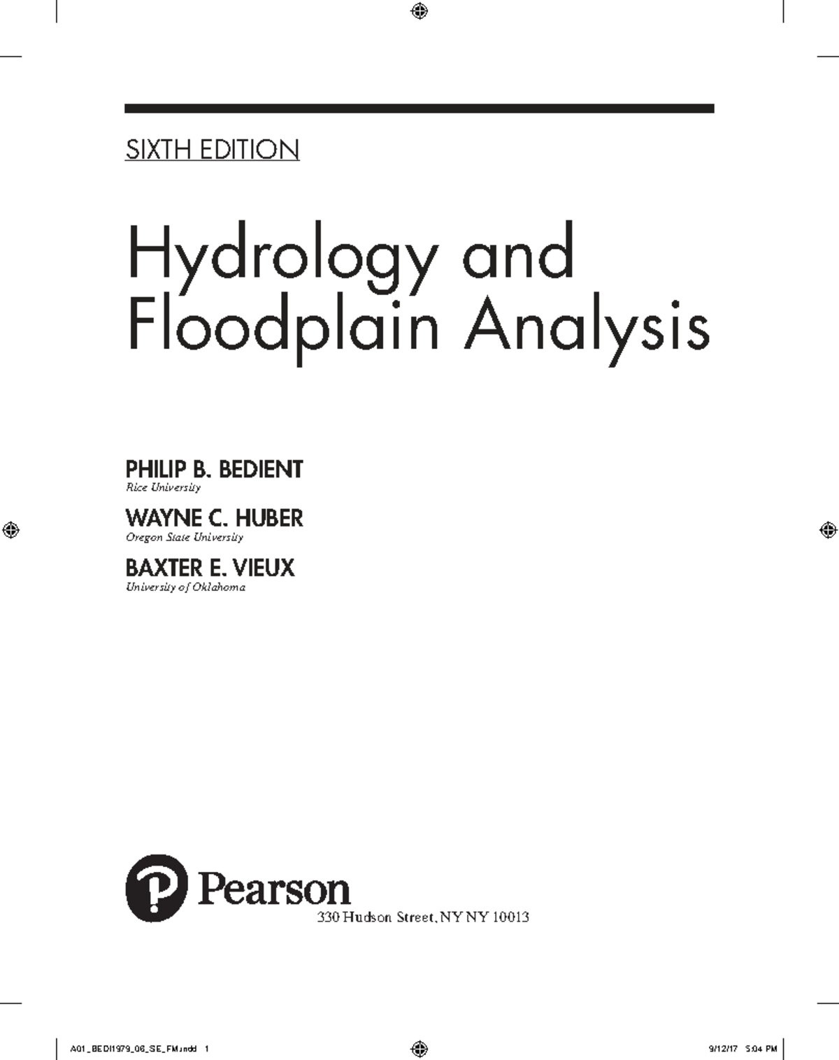 Hydrology and Floodplain Analysis: CE Notes (6th Edition) - Studocu