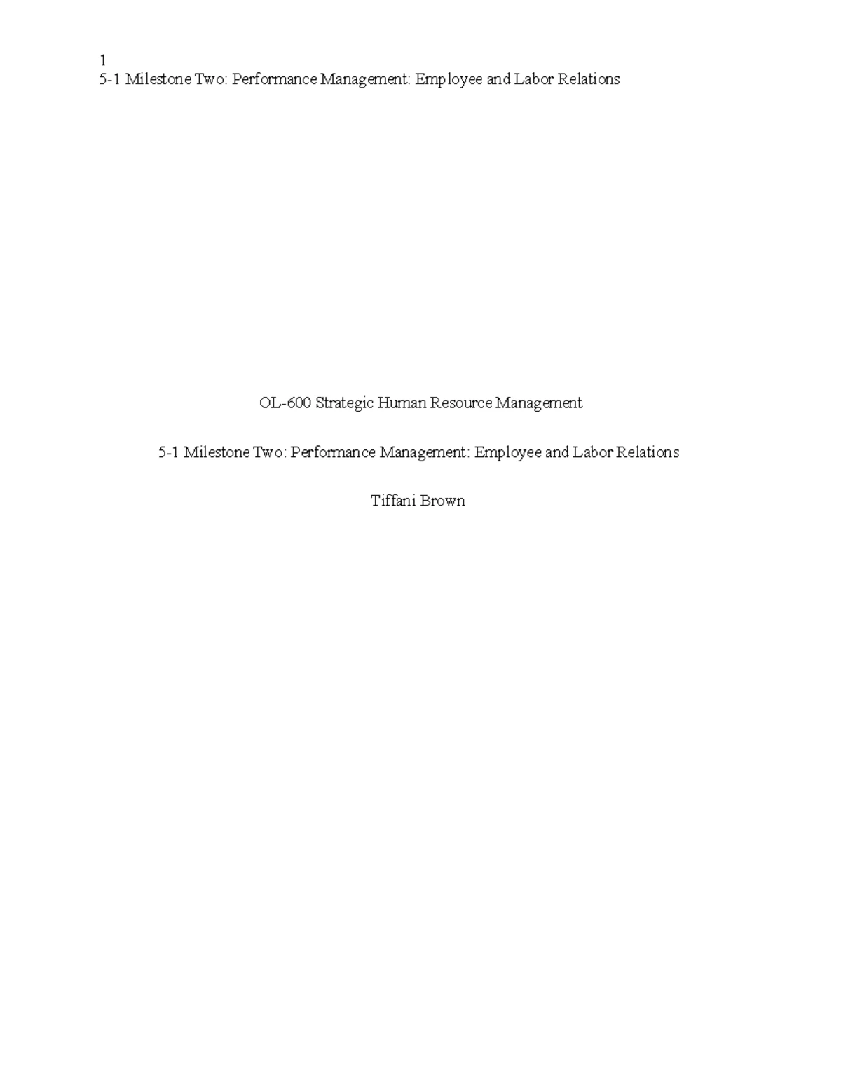 HR Strategic Plan: Final Project for Course MGT-550 Milestone 3 - Studocu