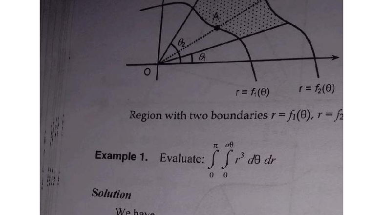 Calculus Double Integral Example 1 A O2 01 R F θ R F θ Studocu