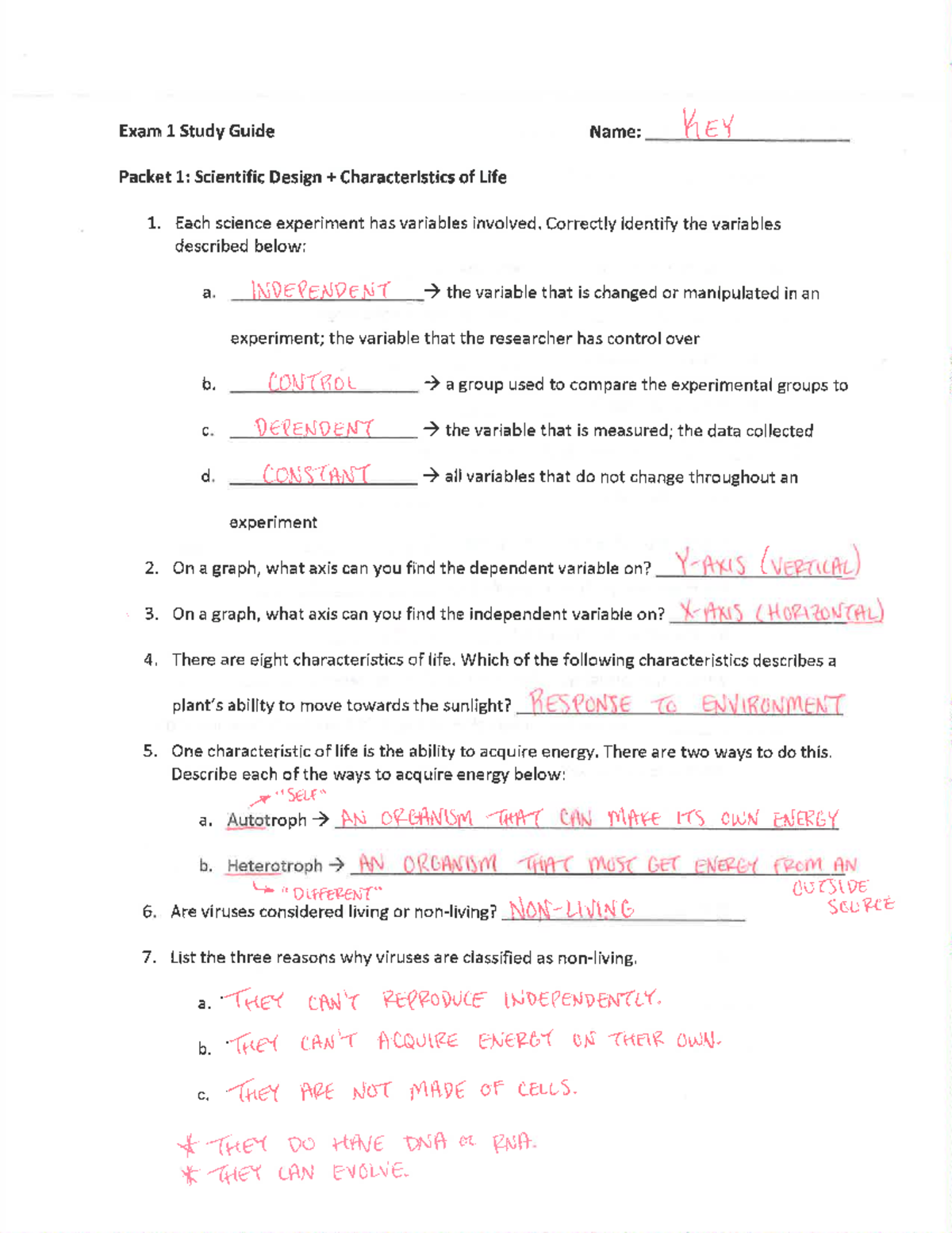 Final Exam Study Guide for PSYC 101: Key Concepts in Scientific Design ...