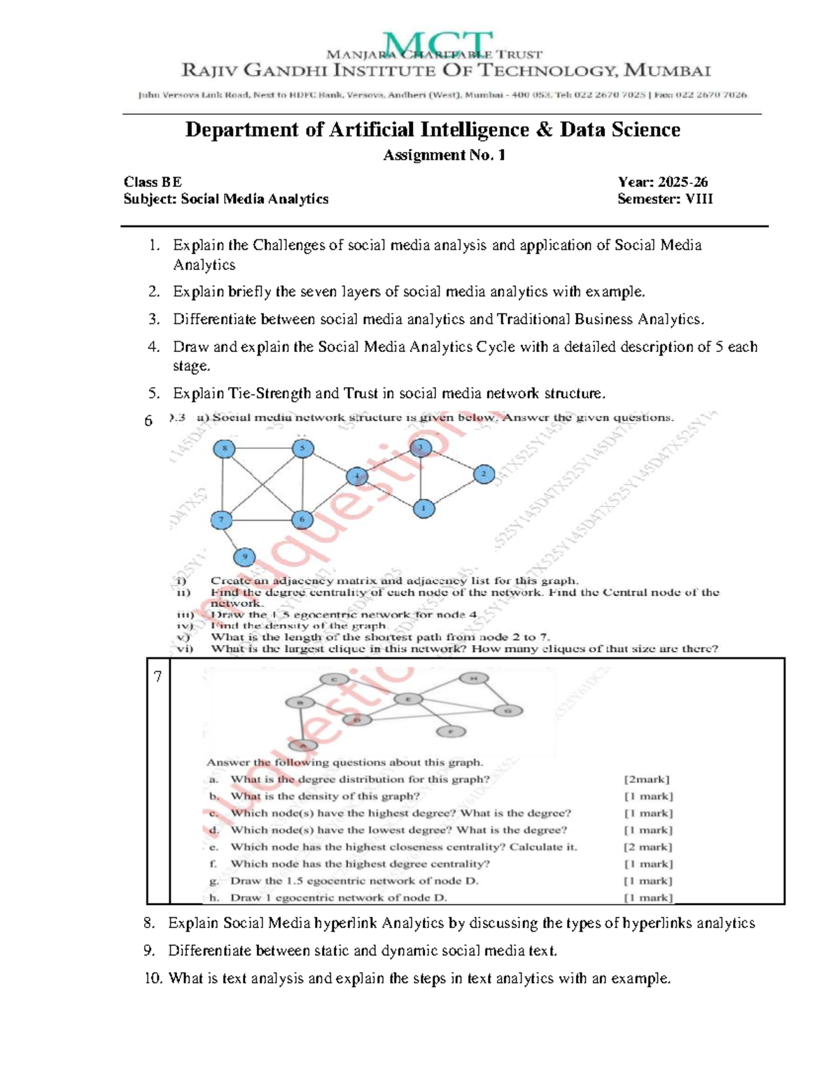 SMA Assignment 1: Challenges & Applications in Social Media Analytics ...