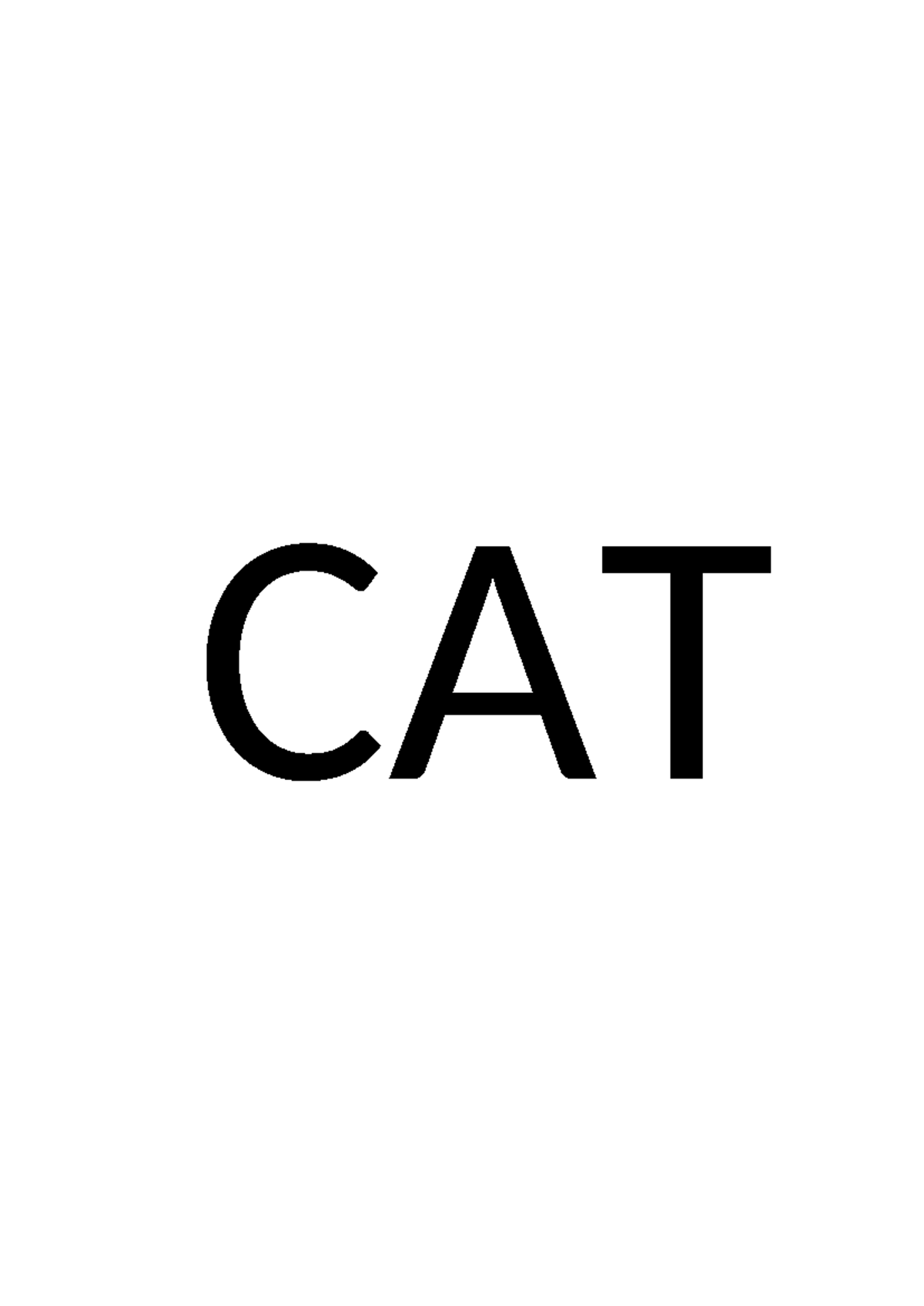 CAT - Notes - CAT - Studocu