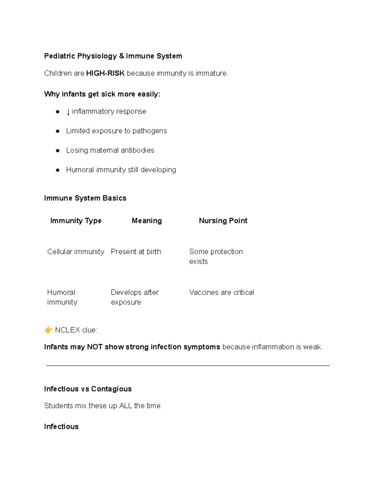 Ch. 15 Study Guide 2 - Pediatric Immunology & Infectious Diseases - Studocu