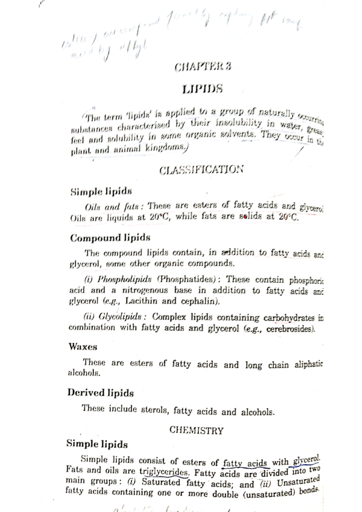 Lipids - Study Notes and Key Concepts - Studocu