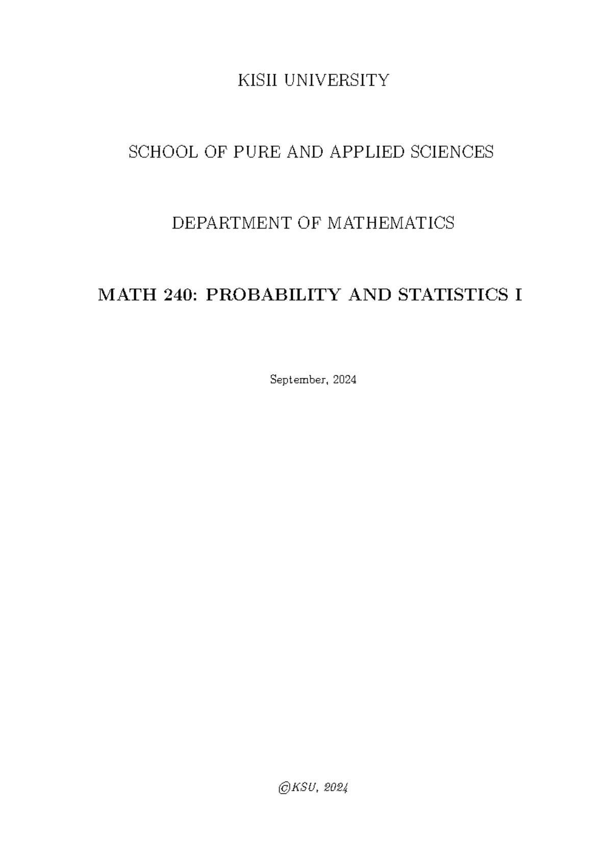 MATH 240 - Final Exam Notes on Probability & Statistics Concepts - Studocu