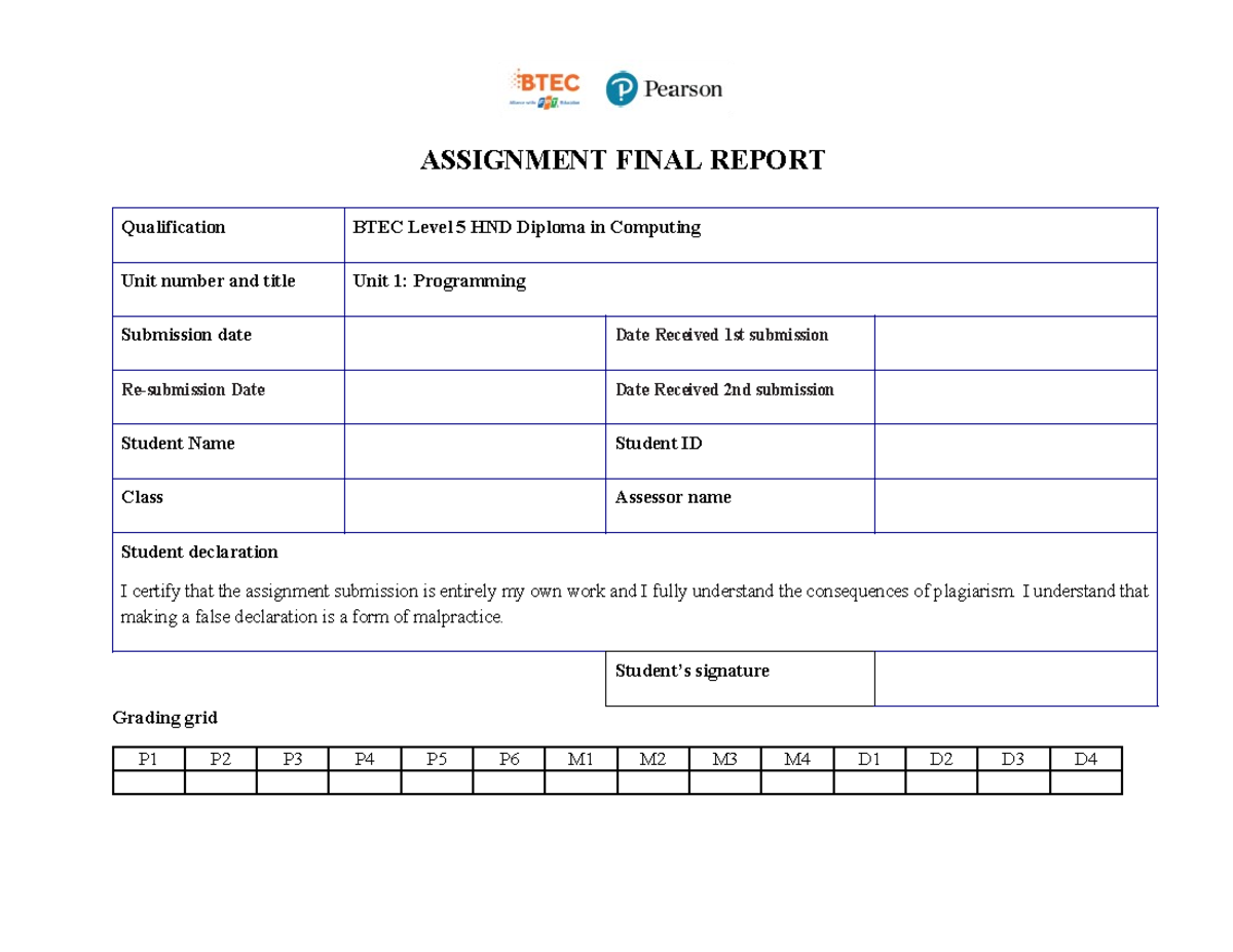 Frontsheet Asm Final Report Ind Assignment Final Report
