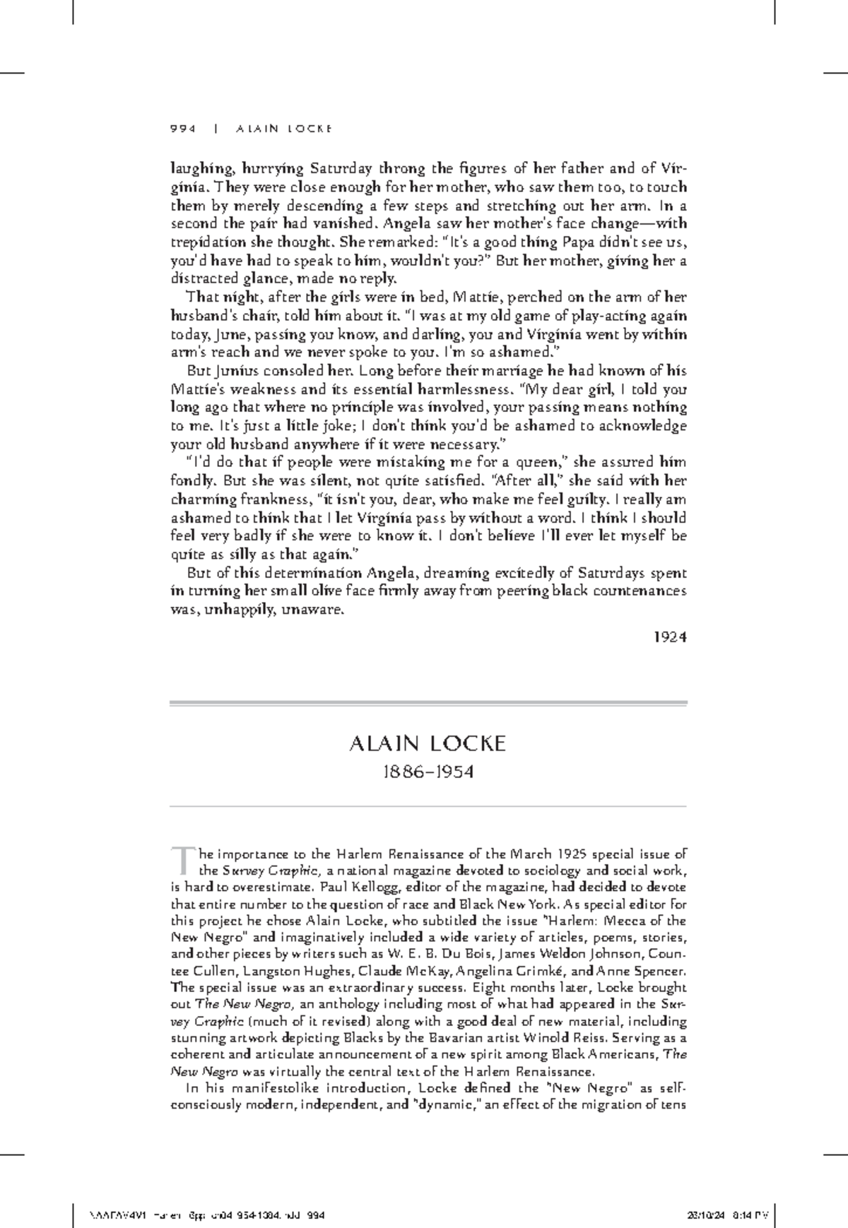 The New Negro: A Cultural and Social Analysis of the Harlem Renaissance ...