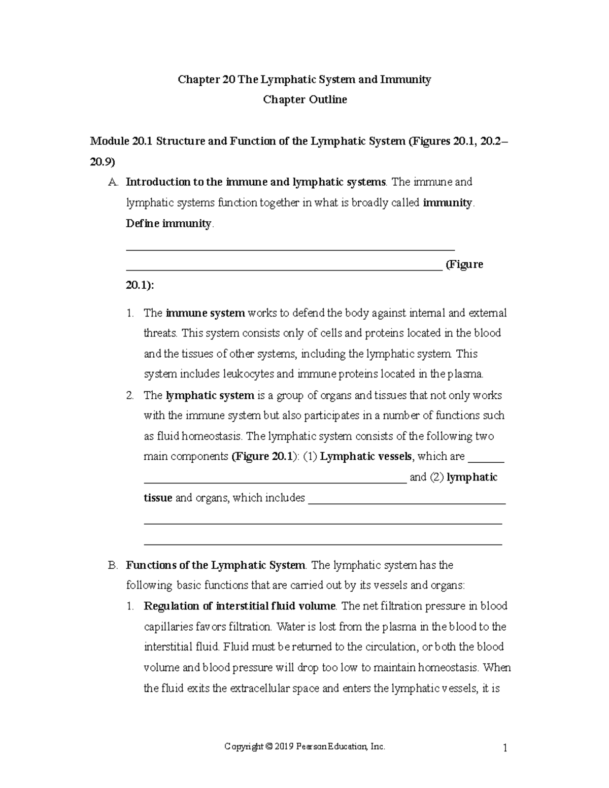 Chapter 20: The Lymphatic System and Immunity Overview - Studocu