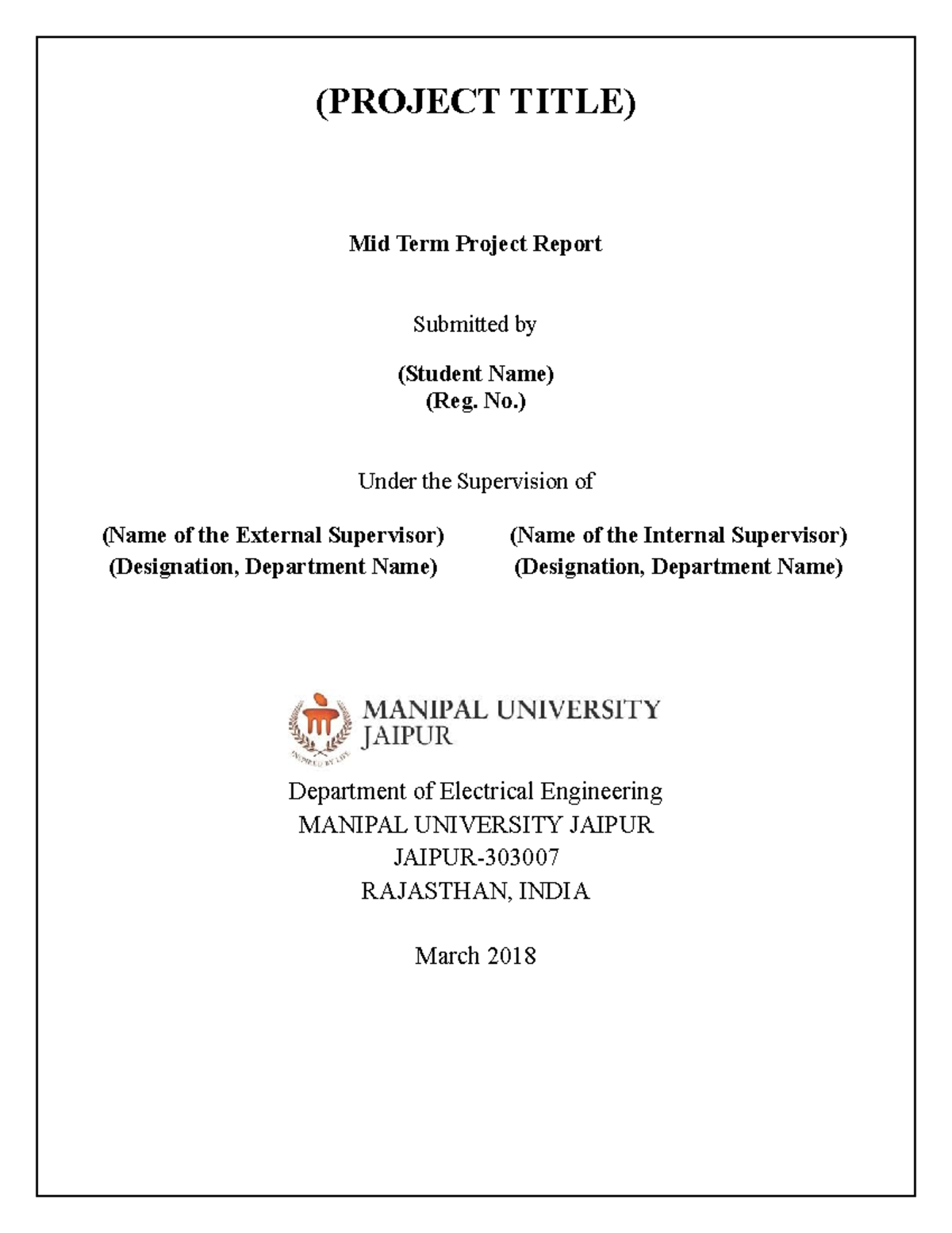 EE 423195089 - Mid Term Project Report Submission - Studocu