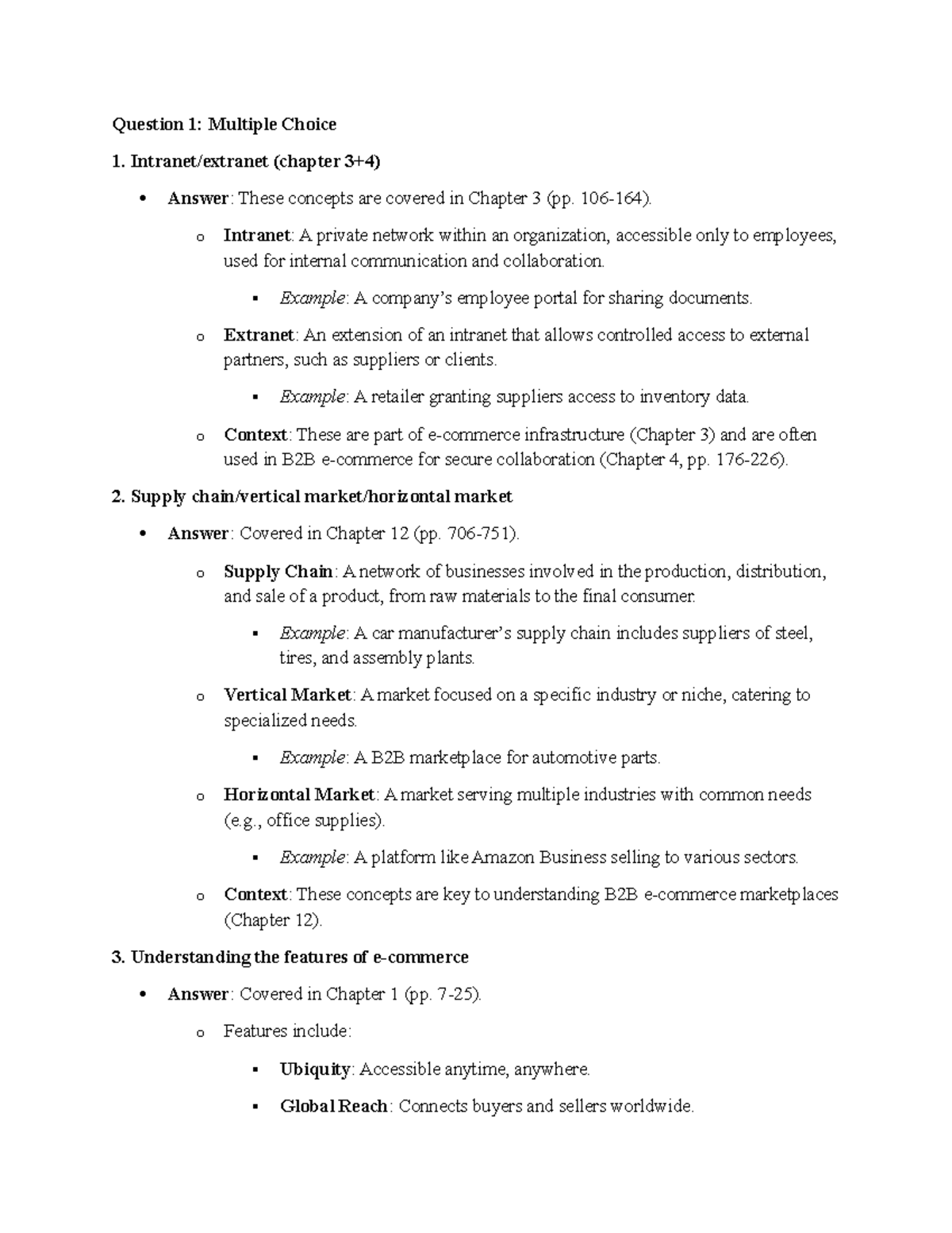 Final Exam Review: Key Concepts from Chapters 1-12 (Course Code: EC101 ...