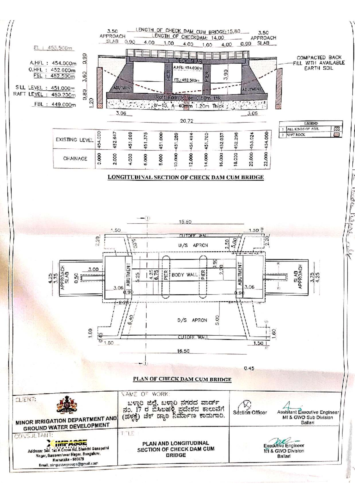 EL : 455,500m Check Dam & Bridge Design Drawings - Studocu