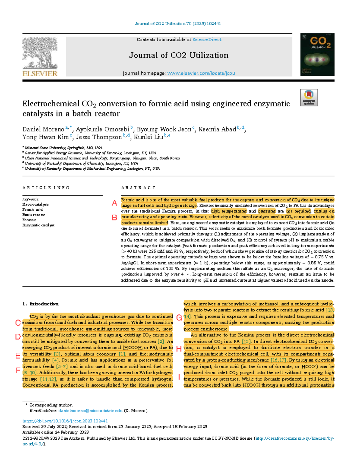 Electrochemical CO2 Conversion to Formic Acid: Insights and Innovations ...