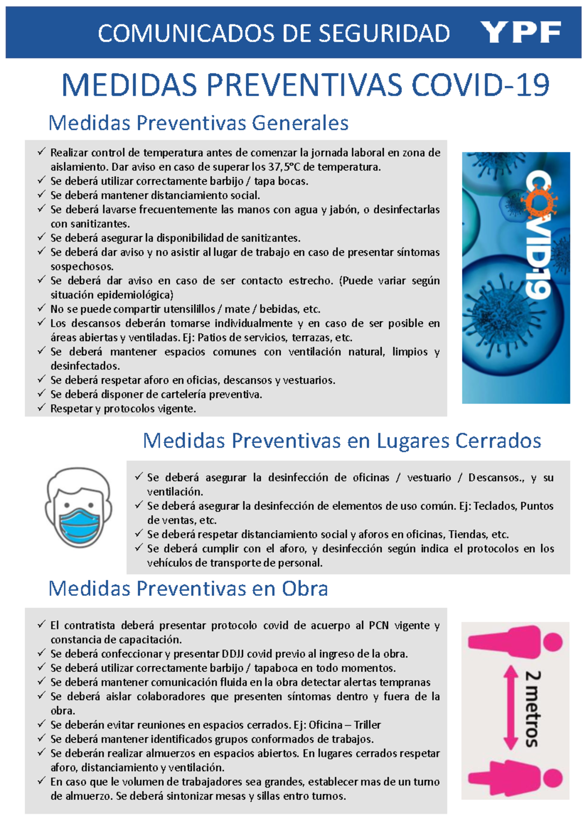 Medidas Preventivas COVID-19 en el Trabajo y Espacios Cerrados - Studocu