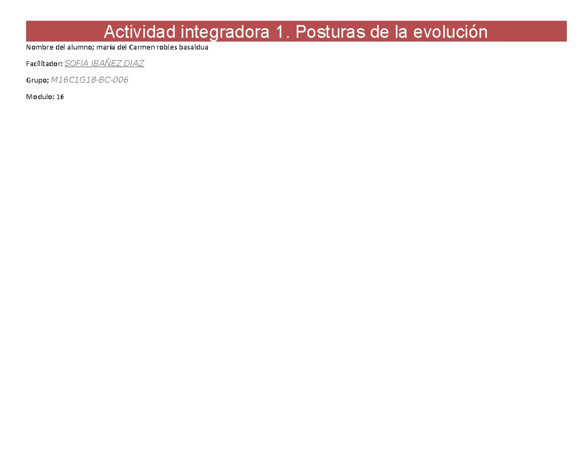 Diversidad en la sexualidad Actividad integradora 6 - ACTIVIDAD