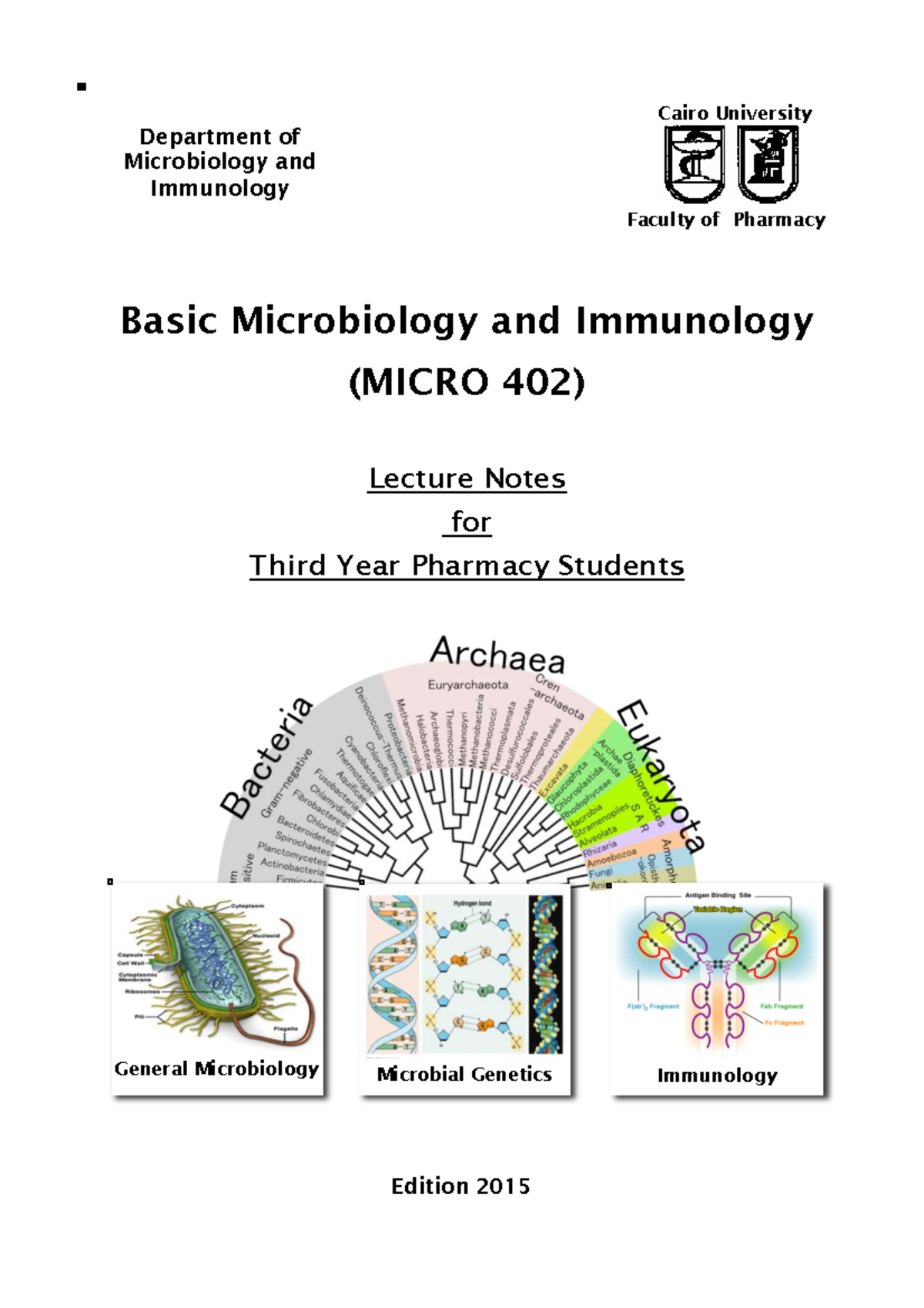 Basic Microbiology and Immunology - Microbial Genetics Basic ...