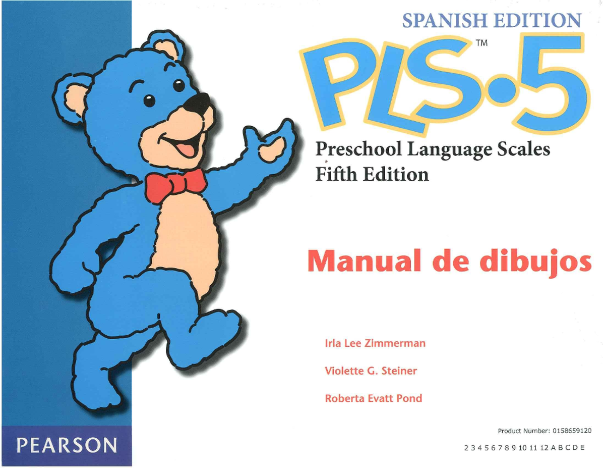 PSL 5 Laminas Correctas: Preschool Language Scales Manual - Studocu