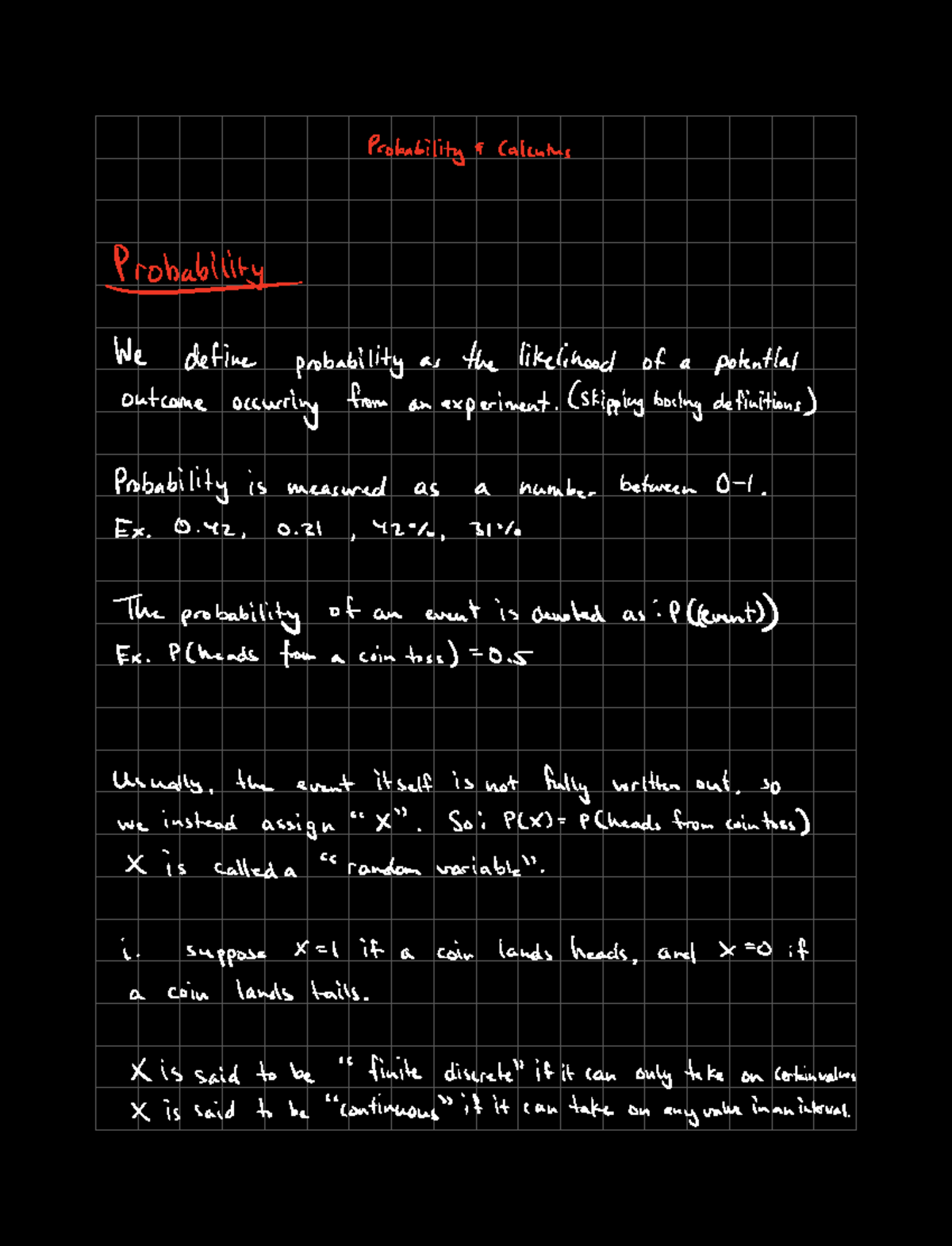 Probability Calculus: Joint Probability and Expected Value Concepts ...