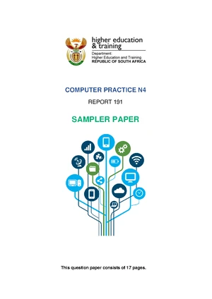 Computer Practice N4-N6 Revised - REPORT 191 PROGRAMMES SUBJECT ...