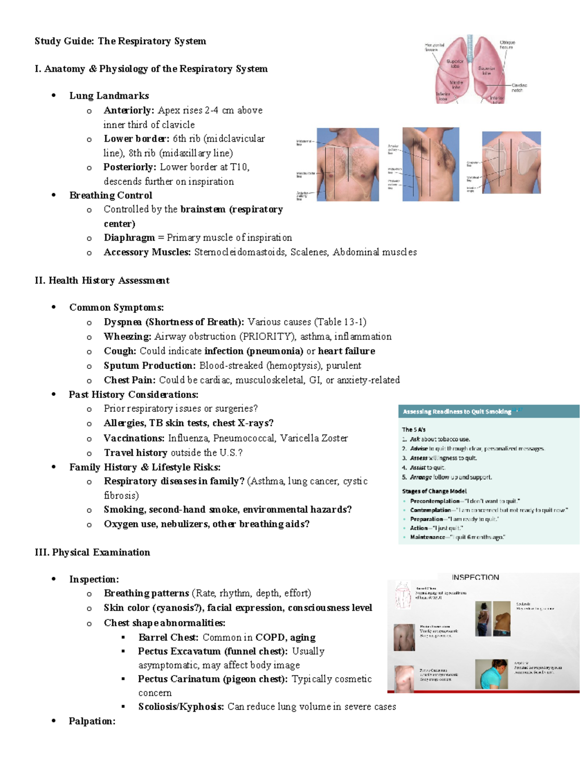 Study Guide Exam 2 - just a condensed format of the material in second ...