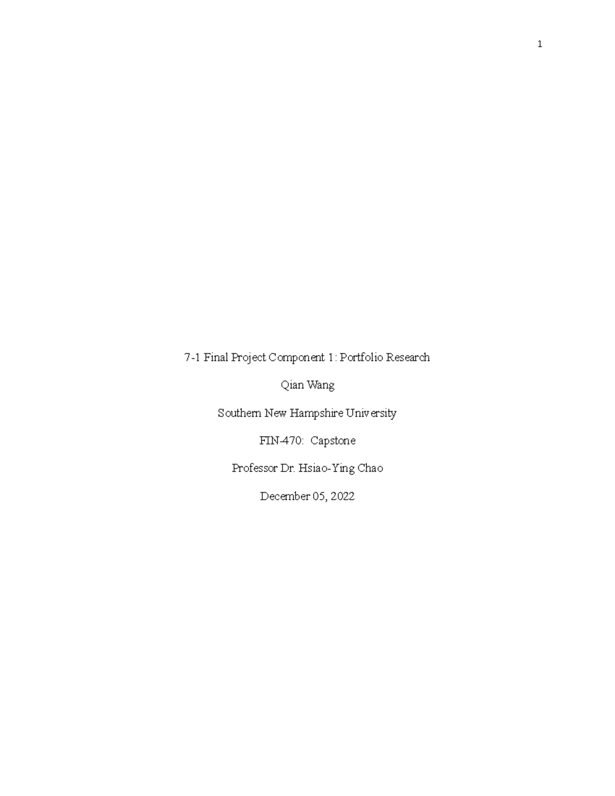 FIN470 Milestone 2 - Analysis of American Balanced Fund (BALCX) - Studocu