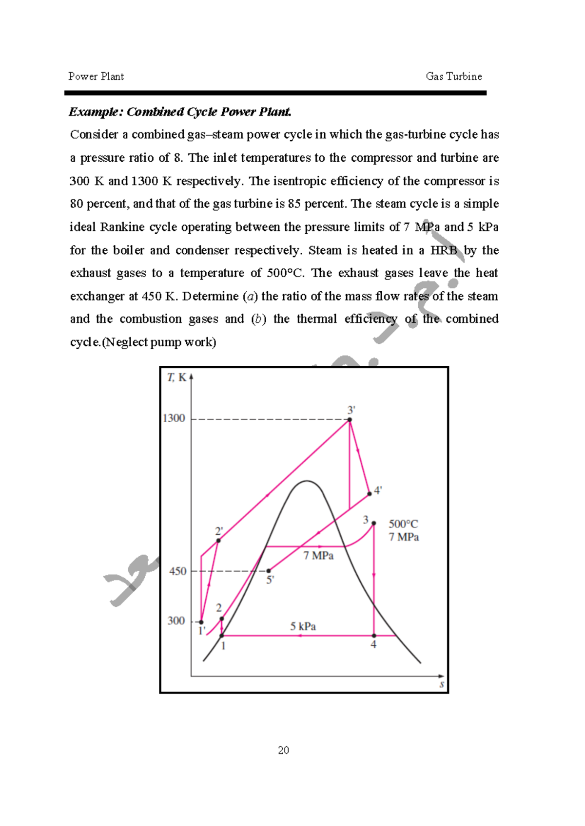 Combined - Consider a combined gas–steam power cycle in which the gas ...