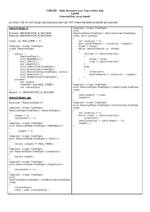 Cse225 assignment - North South University - Spring 2023 Course: CSE225 ...