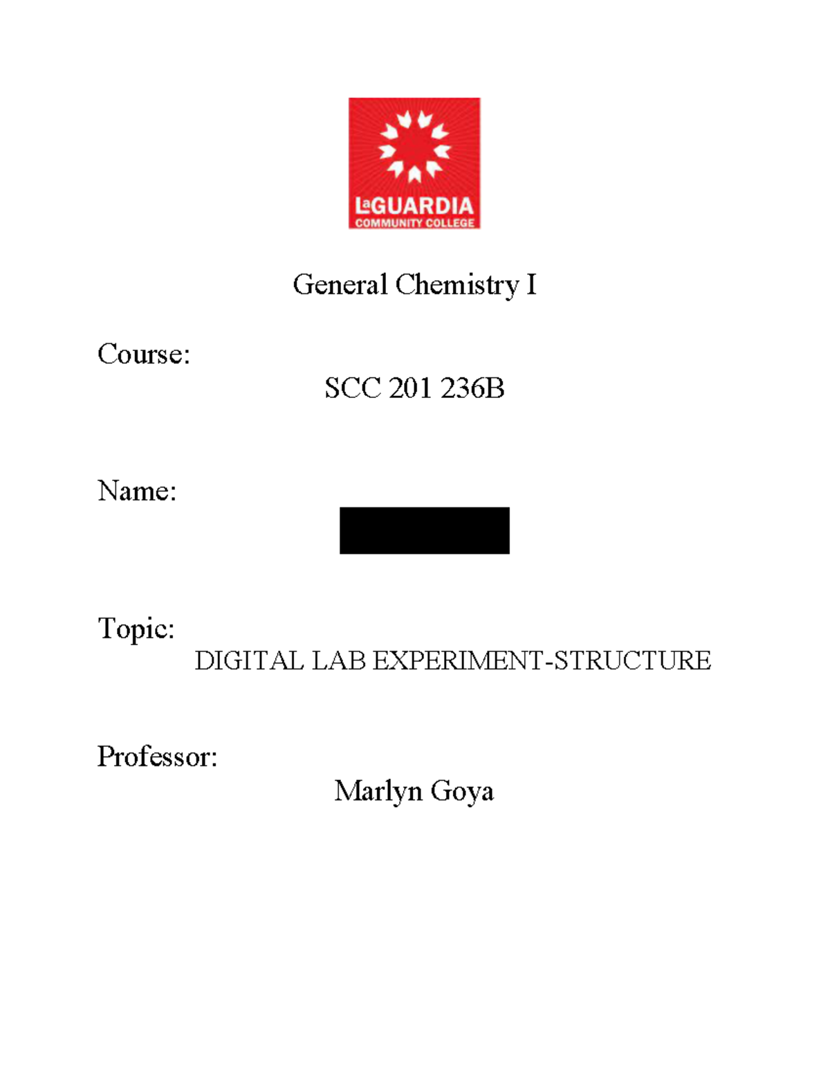 SCC 201 236B - Lab Report 7: Digital Lab Experiment on Structure