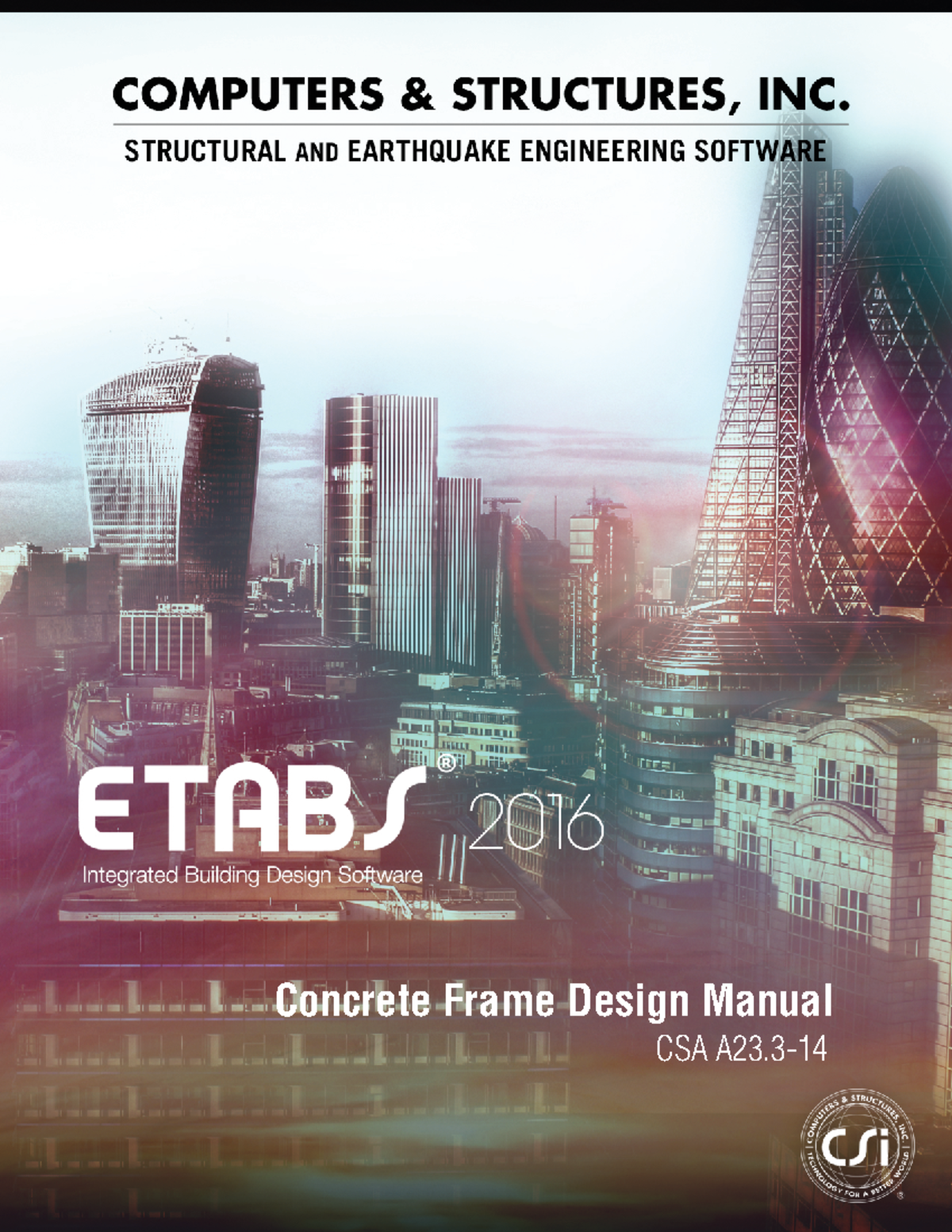 Concrete Frame Design Manual: CSA A23.3 for ETABS® 2016 - Studocu