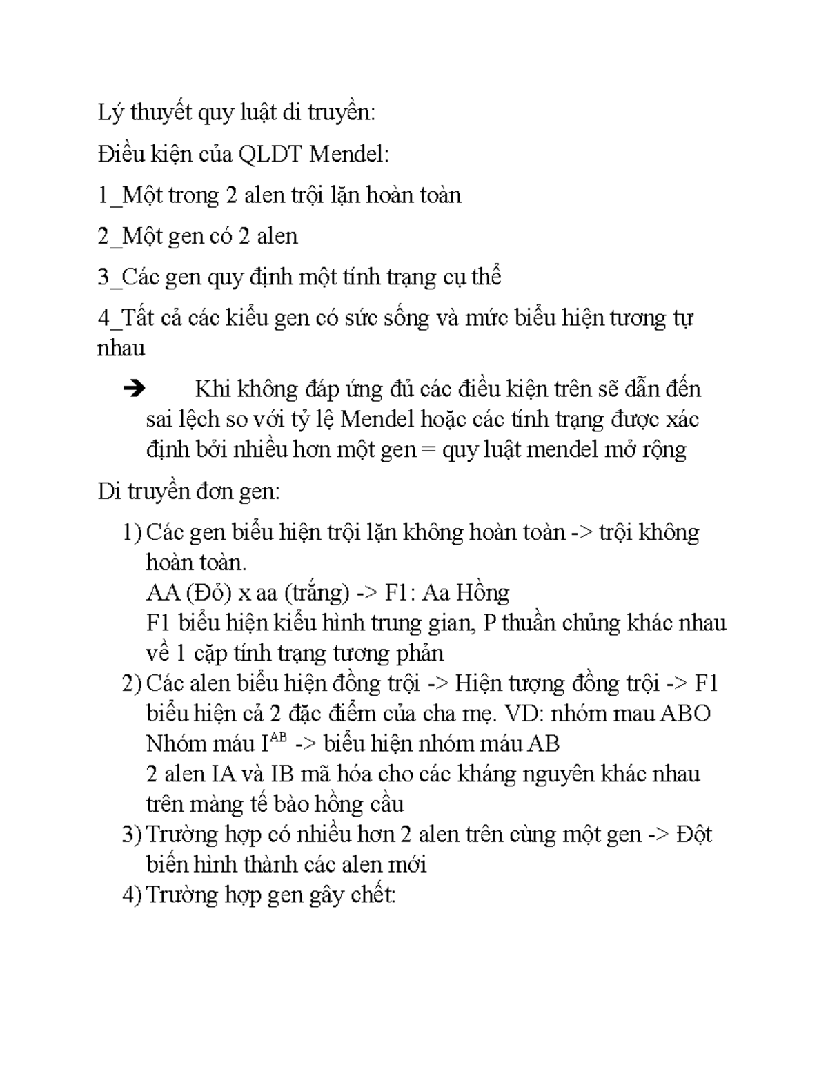 Quy luật di truyền 1 - quy luat di truyenf - Lý thuyết quy luật di ...