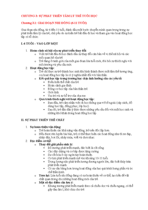 [Solved] Nhng biu hin v tin ca s xut hin t thc ca tr em t 1 n 3 tui ...