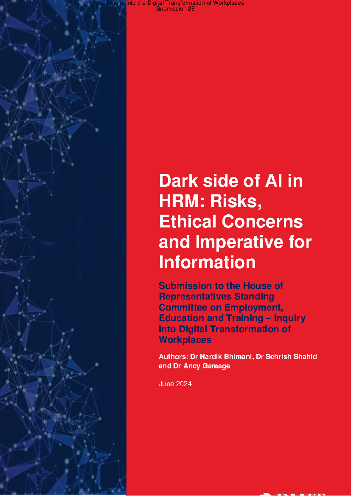 Submission 38: The Dark Side of AI in HRM - Risks and Ethical Concerns ...
