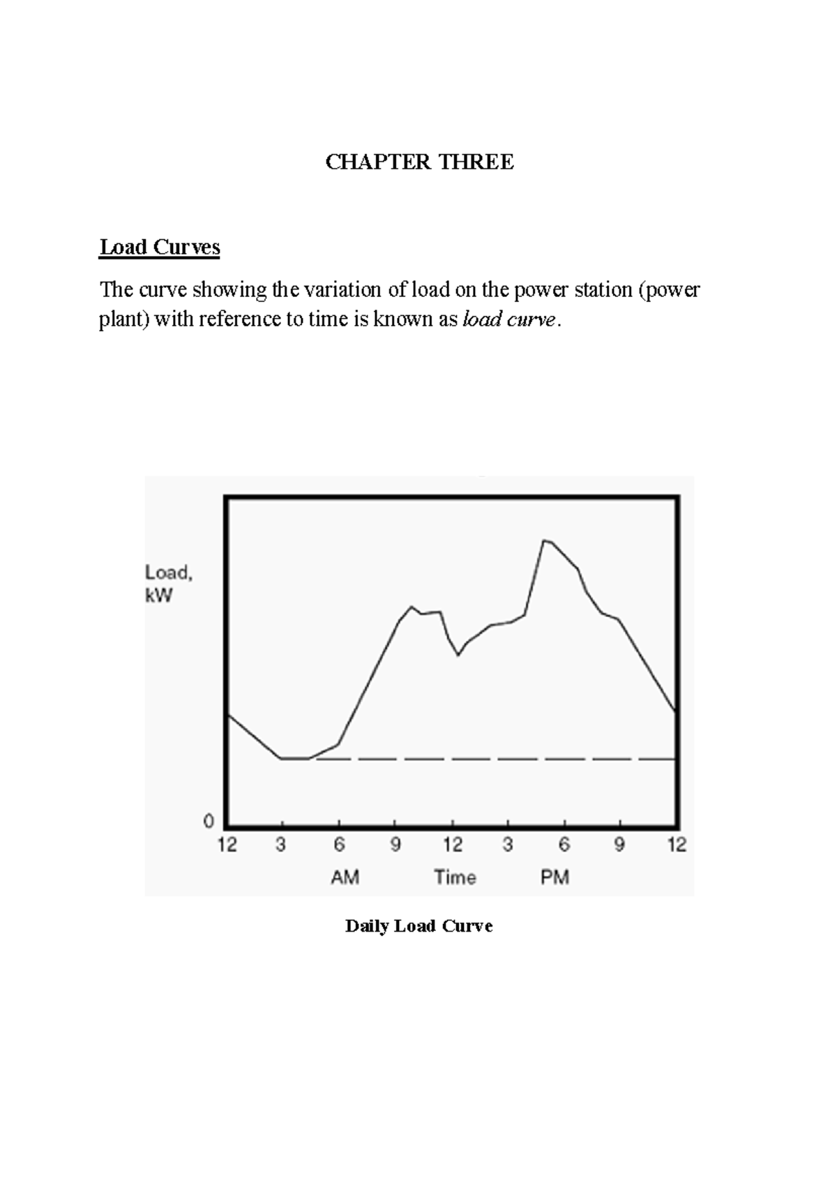 Load Curve Analysis: CHAPTER 3 - Power Station Load Variations - Studocu