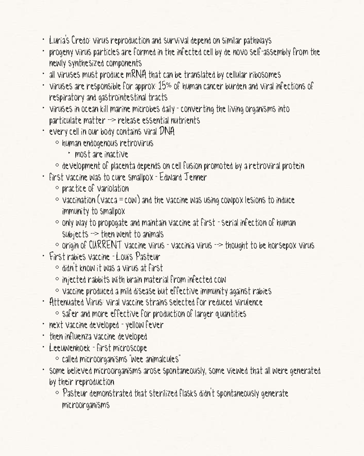 Mod 1: Virus Reproduction, Survival, and Vaccine Development Notes ...