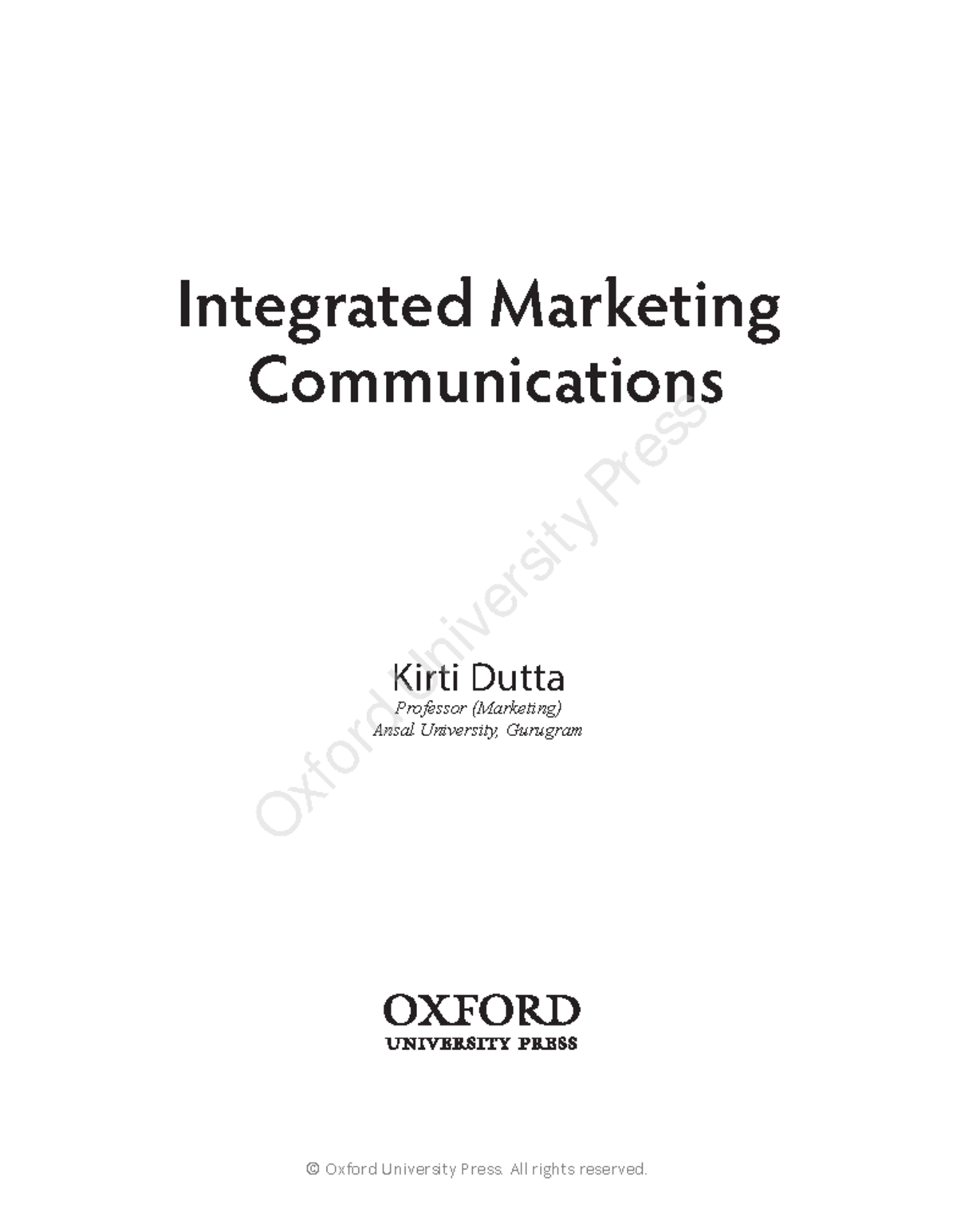 IMC Process Overview - Lecture Notes for Course 9780199464852 - Studocu