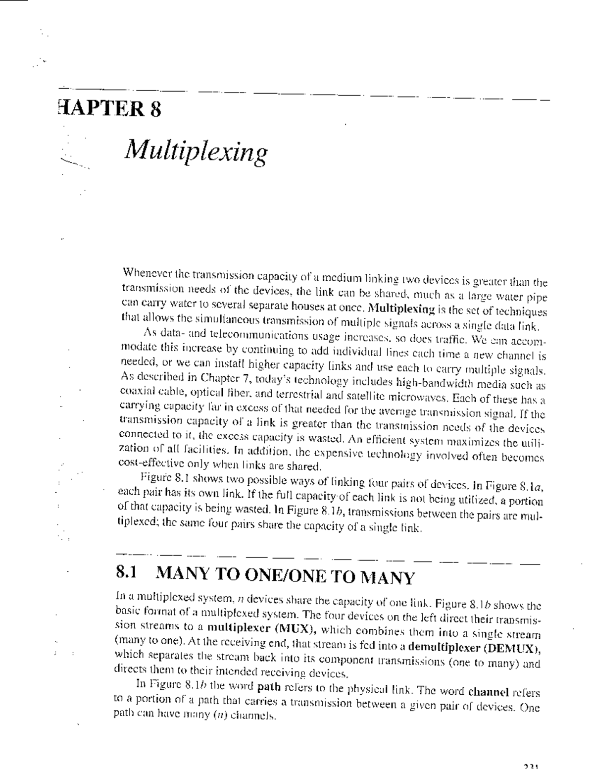 Chapter 8 Multiplexi - aaaaaaaaaaaaaaaaaaaaa - HAPTER 8 Multiplexing ...