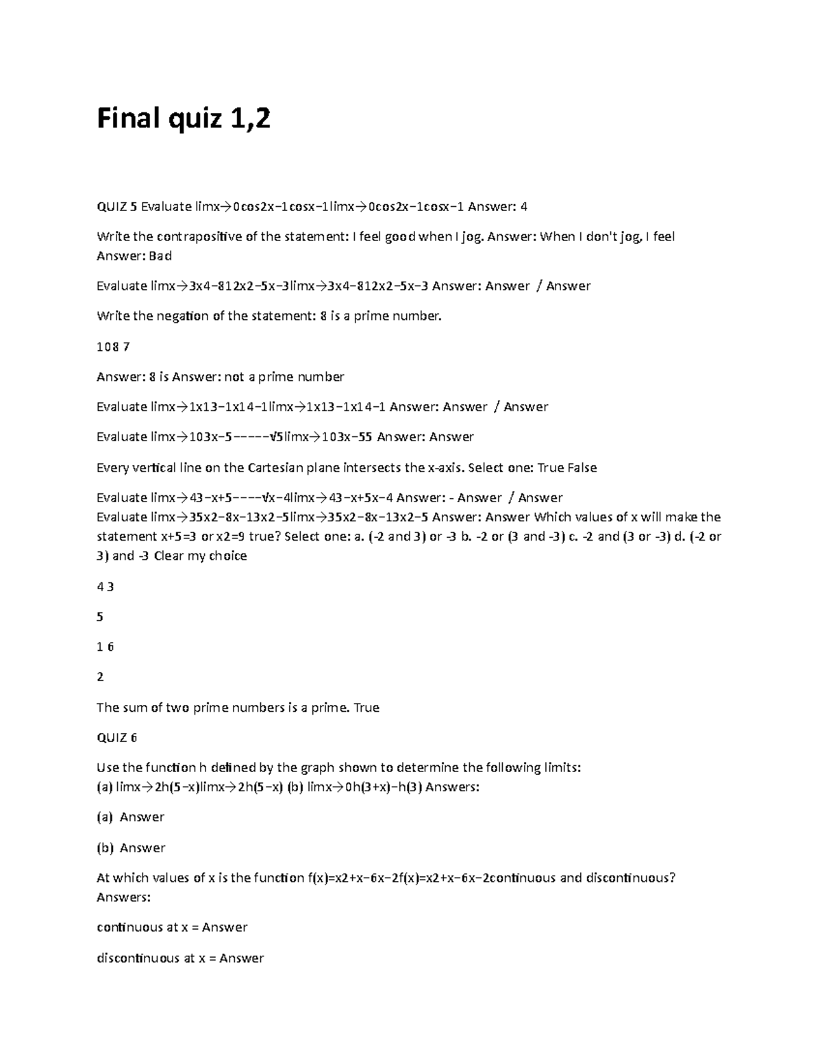 Final Quiz Questions and Answers - ARAL2 - Studocu