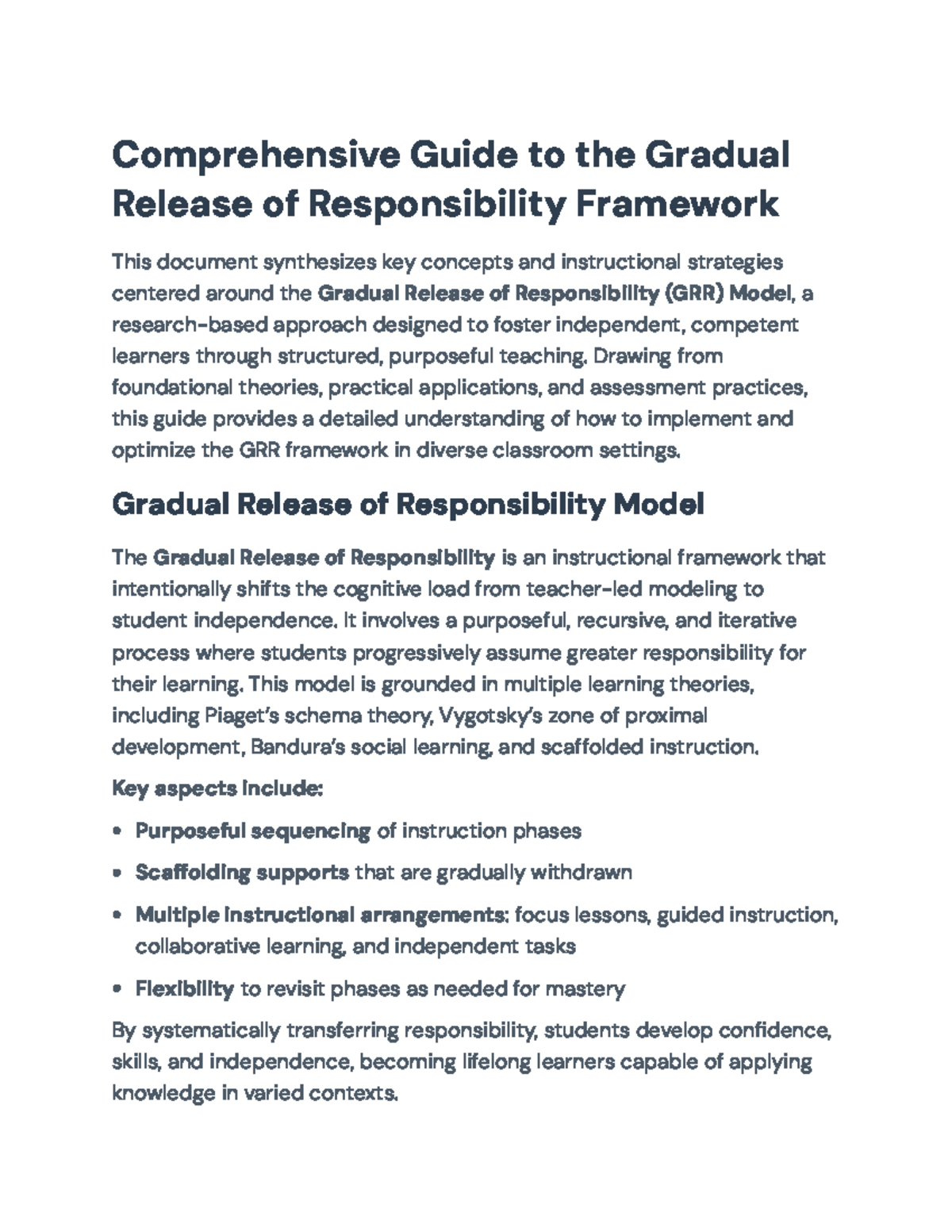 Effective Implementation of the GRR Framework: A Comprehensive Guide ...
