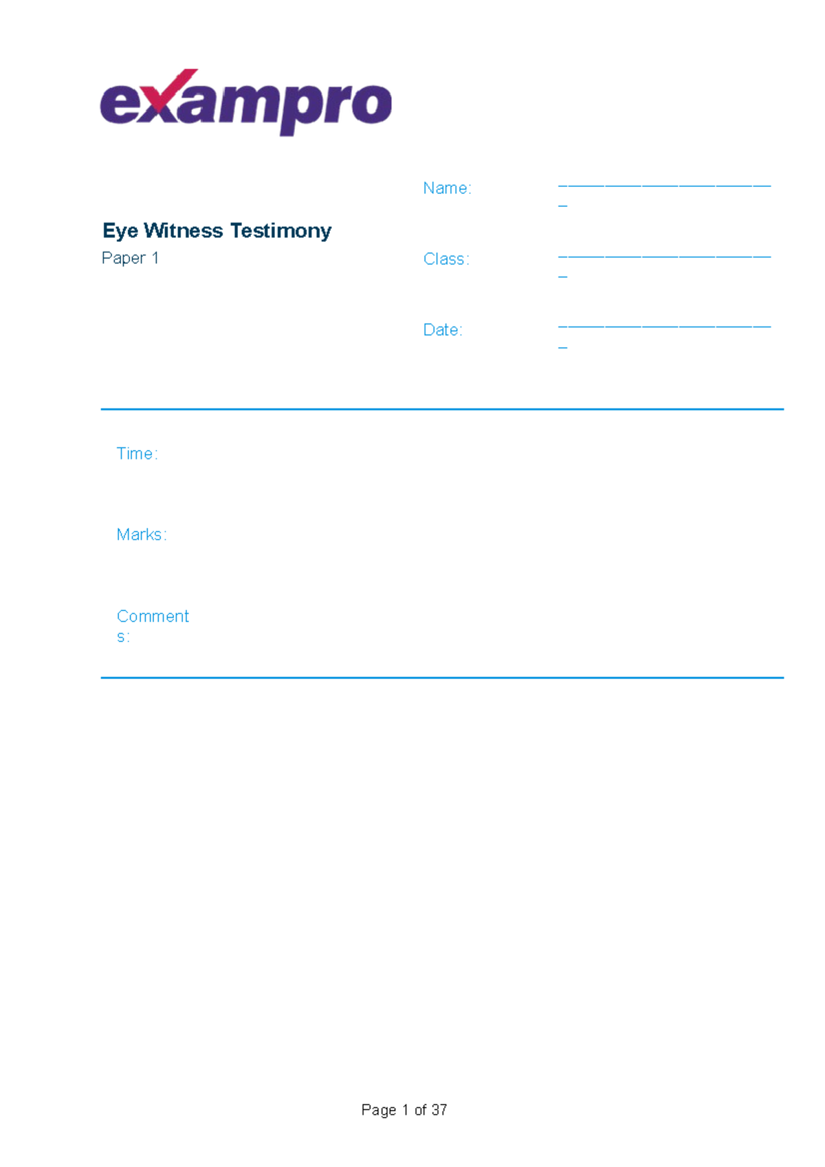 Psychology 101: Eye Witness Testimony and Cognitive Interviews Exam ...