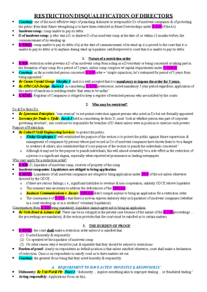 Company Law Fe1 - Studocu