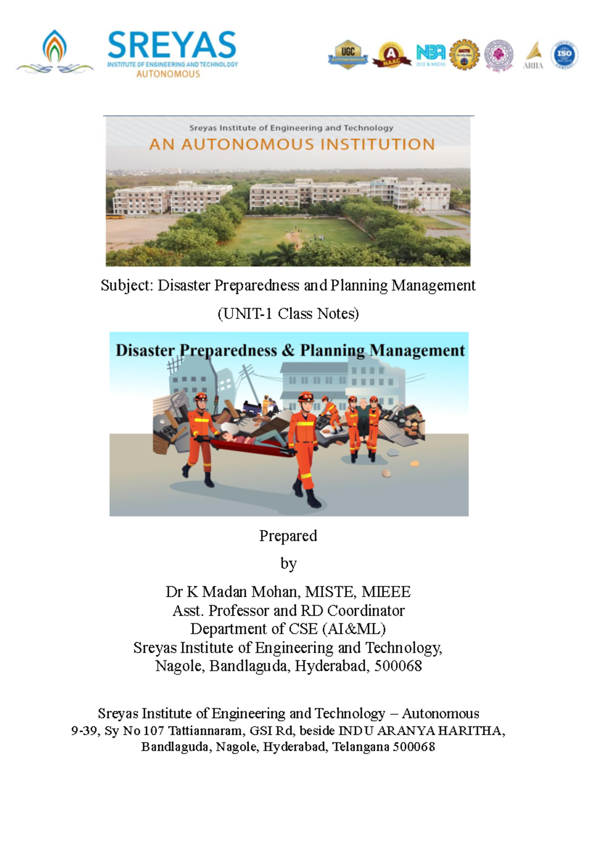 DPPM Unit 1 Complete Hand Writing Notes for 3rd AIML A & B SIET pdf ...